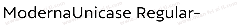 ModernaUnicase Regular字体转换